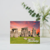 Stonehenge, Wiltshire, England, UK シーズンポストカード (スタンド正面)