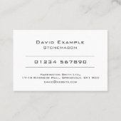 Stonemason with Photo of Holder 名刺 (裏面)