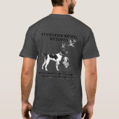 Stonesriver Kennel Brittanys ポインターTシャツ Tシャツ (裏面)