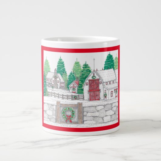 Stonewall Christmas Farm Jumbo Coffee Mug ジャンボコーヒーマグカップ (正面)