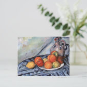 Stoneware Jug Fruit Paul Cezanne ポストカード (スタンド正面)