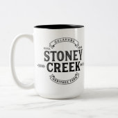 Stoneyの入り江の伝統の農場15ozのマグ ツートーンマグカップ (左)
