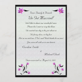 Stoney道の駆け落ち2のクレマチスの花 案内状