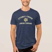 Stoney Creek Junior Cougars ネイビー メンズ トライブレンドＴシャツ (正面)