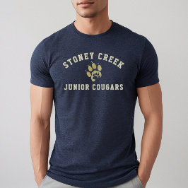 Stoney Creek Junior Cougars Navy Mens トライブレンドＴシャツ
