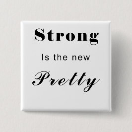 Stongは新しいかわいらしいです-文字だけ 缶バッジ