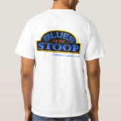 STOOPの白い価値Tシャツの青 Tシャツ (裏面)