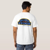 STOOPの白い価値Tシャツの青 Tシャツ (裏面フル)