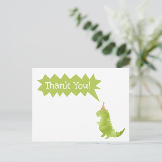 StopとChompグリーンダウノーズテーマありがとう シーズンポストカード (スタンド正面)