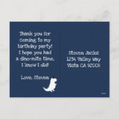 StopとChompグリーンダウノーズテーマありがとう シーズンポストカード (裏面)