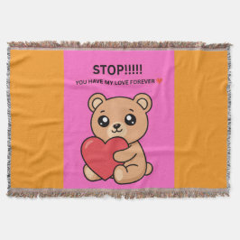 STOP!!!!! 私の愛は永遠にあなたのもの ❤️ スローブランケット