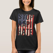 Stop AAPI Hate, Stop Asian Hate Flag Tシャツ (正面)