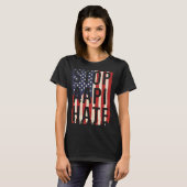Stop AAPI Hate, Stop Asian Hate Flag Tシャツ (正面フル)