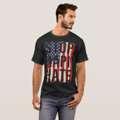 Stop AAPI Hate, Stop Asian Hate Flag Tシャツ (正面フル)