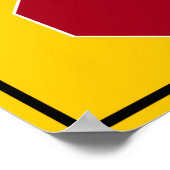 Stop Ahead Highway Sign ポスター (角)