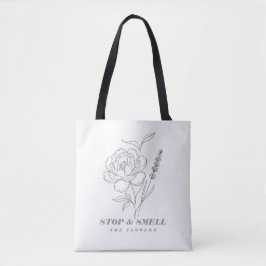 Stop and Smell the Flowers Tote Bag トートバッグ