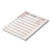 Stop Bad Habits Stop Doing it List ノートパッド (回転)