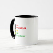 "Stop Being Shallow" Mug マグカップ (正面左)