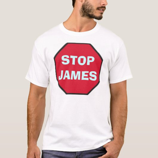 stop_blank、STOPJAMES Tシャツ (正面)