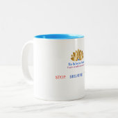 Stop Breathe Think Mug ツートーンマグカップ (正面左)