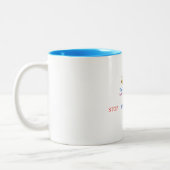 Stop Breathe Think Mug ツートーンマグカップ (左)