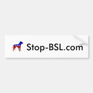 Stop-BSL.comのバンパーステッカー! バンパーステッカー