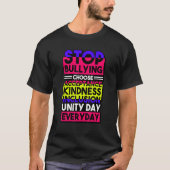 Stop Bullying Choose Acceptance Kindness Inclusion Tシャツ (正面)