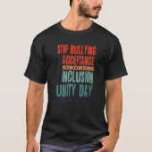 Stop Bullying Choose Acceptance Kindness Inclusion Tシャツ (正面)