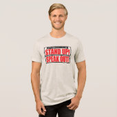 Stop Bullying - Stand Up, Speak Out トライブレンドＴシャツ (正面全面)