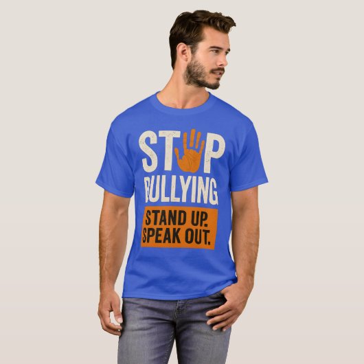 STOP BULLYING – STAND UP. SPEAK OUT. Tシャツ (正面フル)
