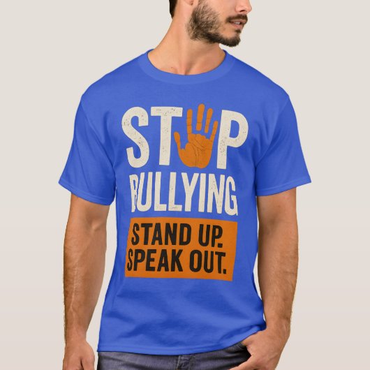STOP BULLYING – STAND UP. SPEAK OUT. Tシャツ (正面)