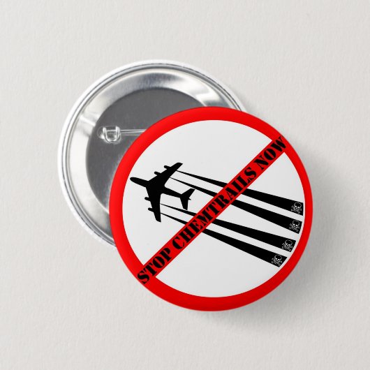 STOP CHEMTRAILS 缶バッジ (正面&裏面)