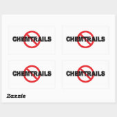 Stop Chemtrails Sticker 長方形シール (シート)