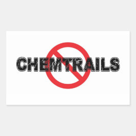 Stop Chemtrails Sticker 長方形シール