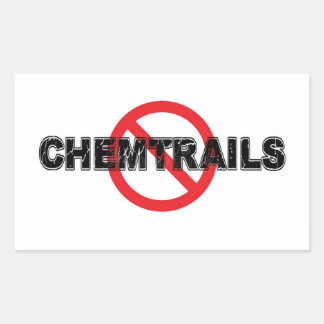 Stop Chemtrails Sticker 長方形シール