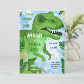 STOP CHOMPその恐竜の誕生日パーティー 招待状 (スタンド正面)