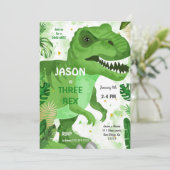 STOP CHOMPその恐竜誕生日 招待状 (スタンド正面)