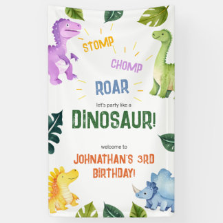 Stop Chomp Roar Disoursao 3rd Birthdayパーティー 横断幕