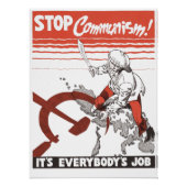Stop Communism! Vintage ポスター (正面)