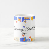 Stop Dreaming, Start Doing Quote Mug -Personalized コーヒーマグカップ (中央)