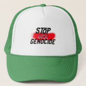 Stop Gaza Genocide キャップ (正面)