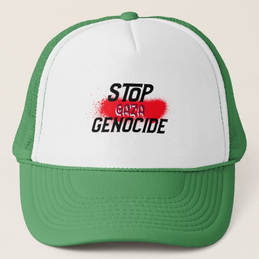 Stop Gaza Genocide キャップ (正面)