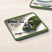 Stop, Go, but don’t hit the fat lady or her dog コースター (左側)