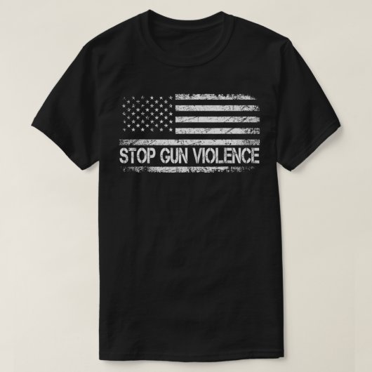 Stop Gun Violence , End Gun Violence  Tシャツ (デザイン正面)