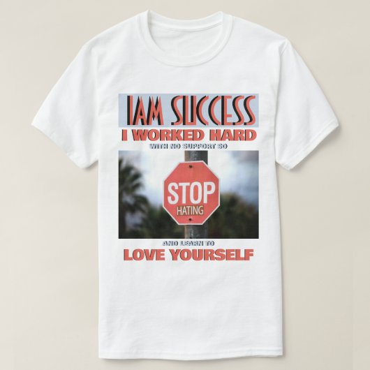 STOP HATING Tシャツ (デザイン正面)