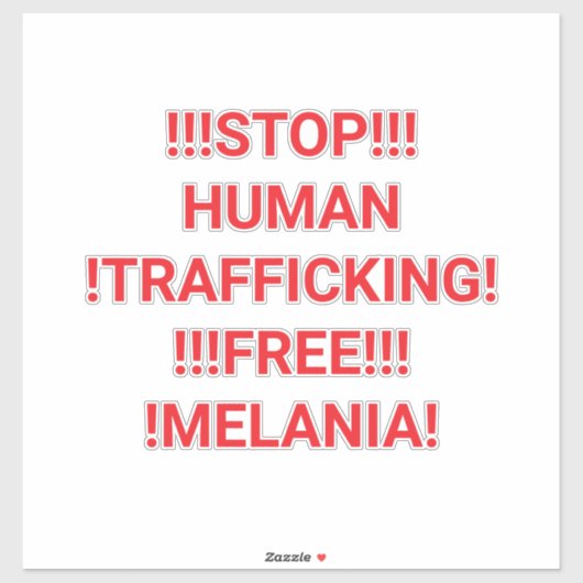 STOP HUMAN TRAFFICKING Hankamer Artjunkhaus COMIC シール (シート)