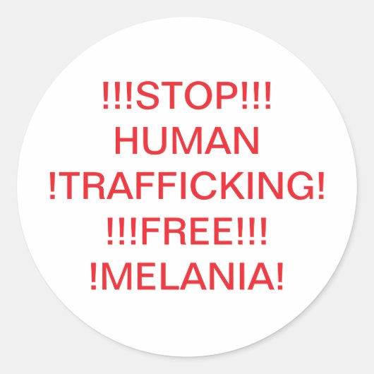 STOP HUMAN TRAFFICKING Hankamer Artjunkhaus COMIC ラウンドシール (正面)