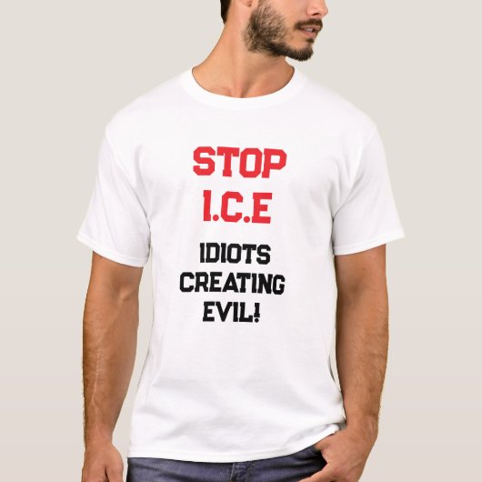 STOP I.C.E. Tシャツ (正面)