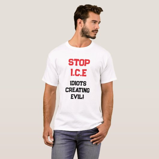STOP I.C.E. Tシャツ (正面フル)