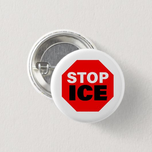 Stop ICE 缶バッジ (正面&裏面)